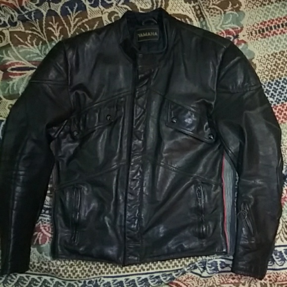Yamaha Motorcycle Leather Jacket - Picture 1 of 4